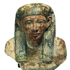 Upper part of shabti figure